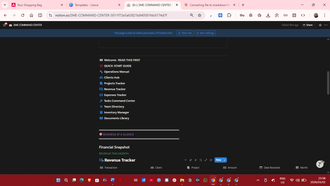 SME Command Center screenshot 3